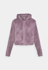 ONPCAS-FLUF HOOD SHORT  - Fleece jacket - gray ridge