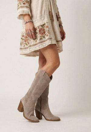 VENEZIA Cowboy-/Bikerstiefelette - beige