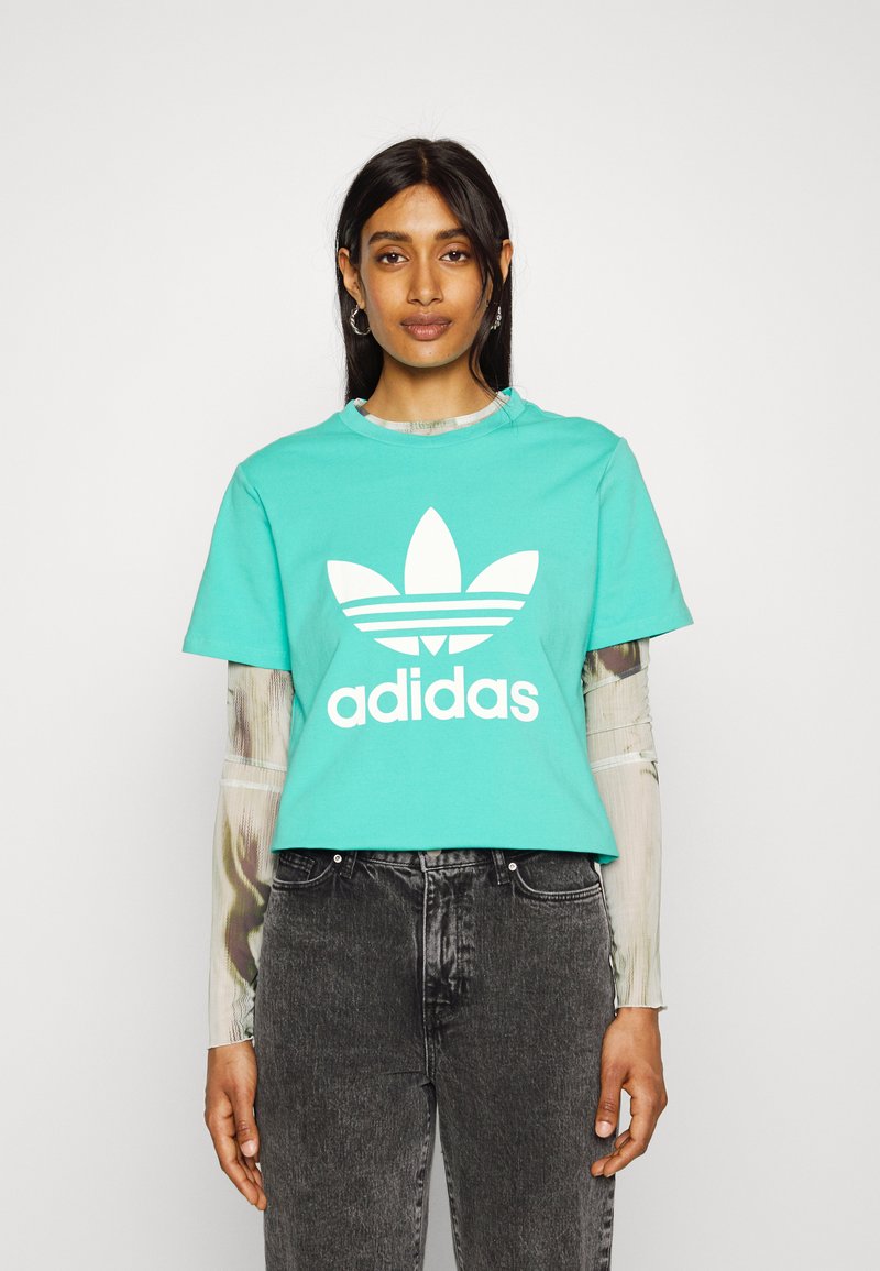 adidas Originals TREFOIL TEE - Apdrukāts T-krekls - semi mint rush