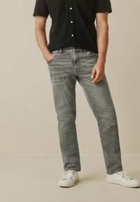 Next ESSENTIAL STRETCH STRAIGHT - Traperice ravnih nogavica - light grey