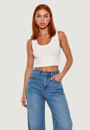 I AM, CROP TOP BASIC 1947 - Top - white