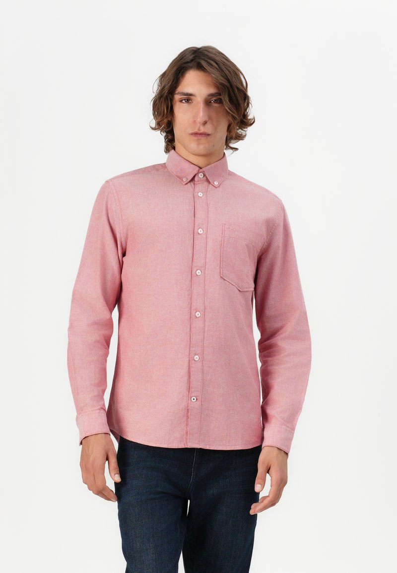 TOM TAILOR OXFORD - Shirt - samba red chambray