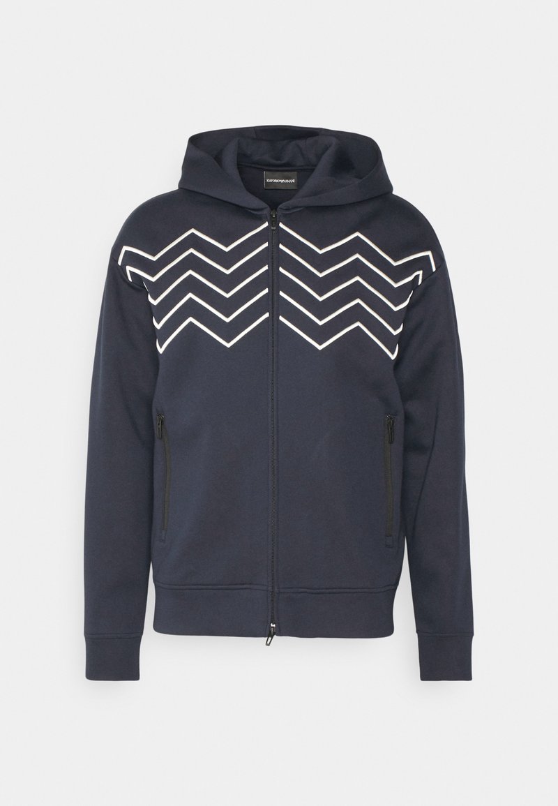 Emporio Armani Sweater met rits donkerblauw