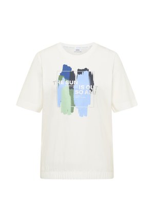 Cecil, T-SHIRT MIT RUNDHALS UND FRONTPRINT - T-shirt imprimé - vanilla white