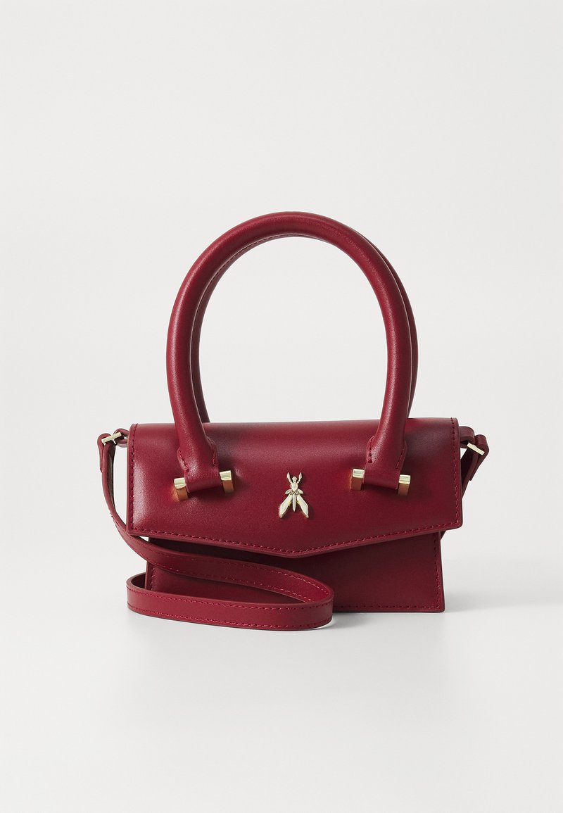 LATH.PIN Borsa A Mano In Pelle Donna – Classica E Elegante – Rossa – 28x14x23 Cm