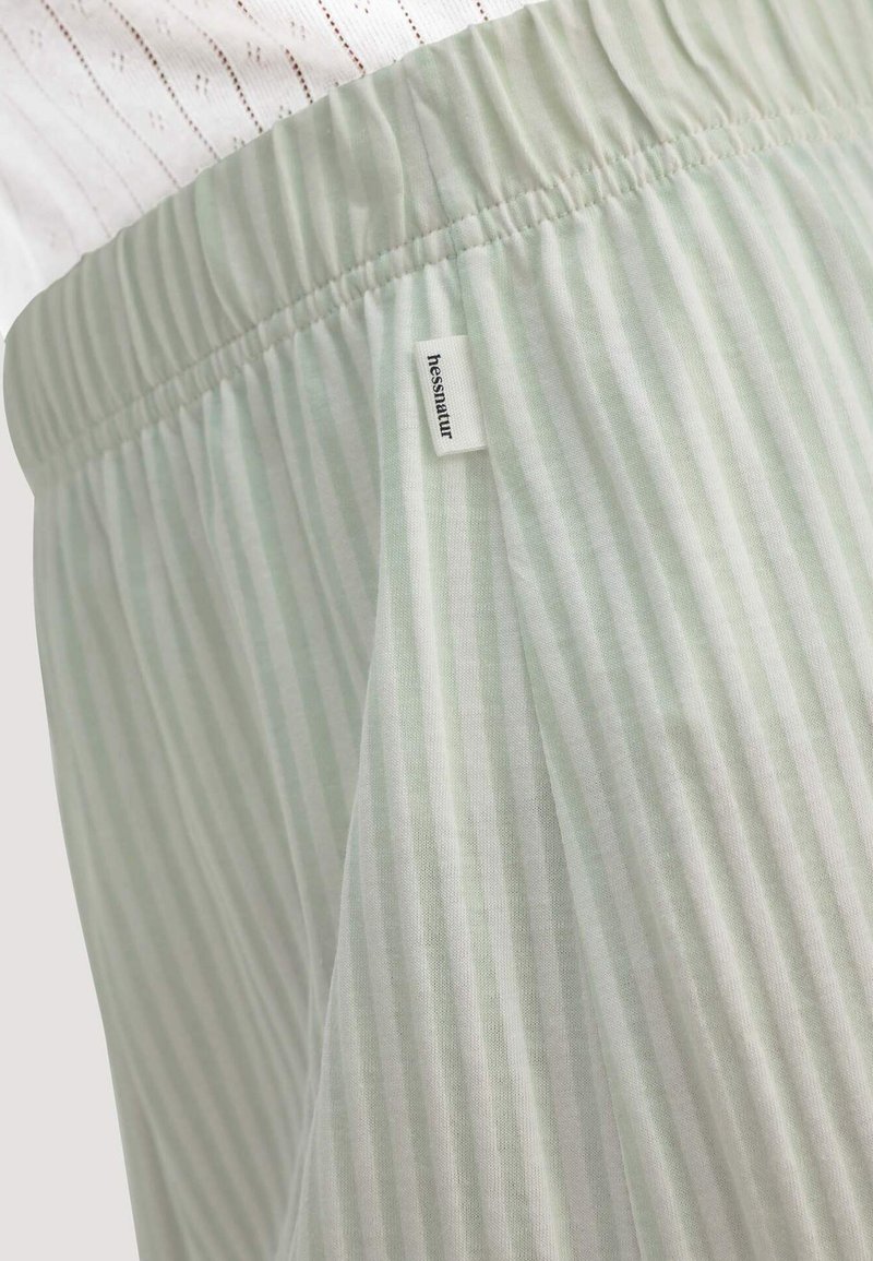 hessnatur PURE COTTON - Nachtwsche Hose - aloe/grn-meliert - Zalando