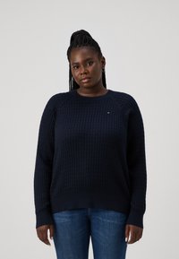 Tommy Hilfiger Curve CABLE - Jumper - desert sky