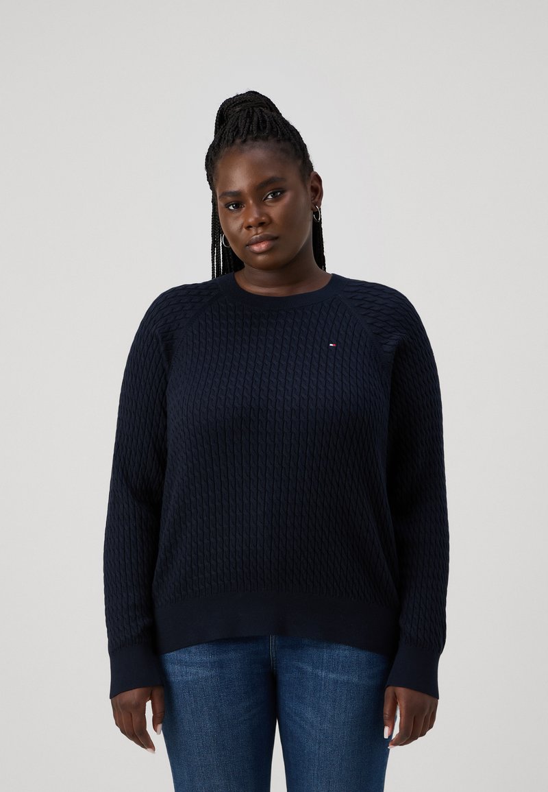 Tommy Hilfiger Curve CABLE - Jumper - desert sky