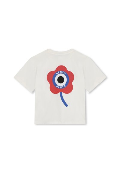 KENZO kids MANCHES COURTES - T-shirt imprimé - ivoire