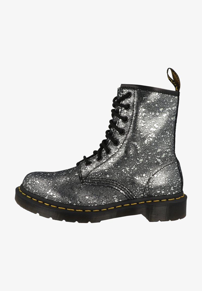 Dr. Martens Platform-nilkkurit - black metallic paint splatter