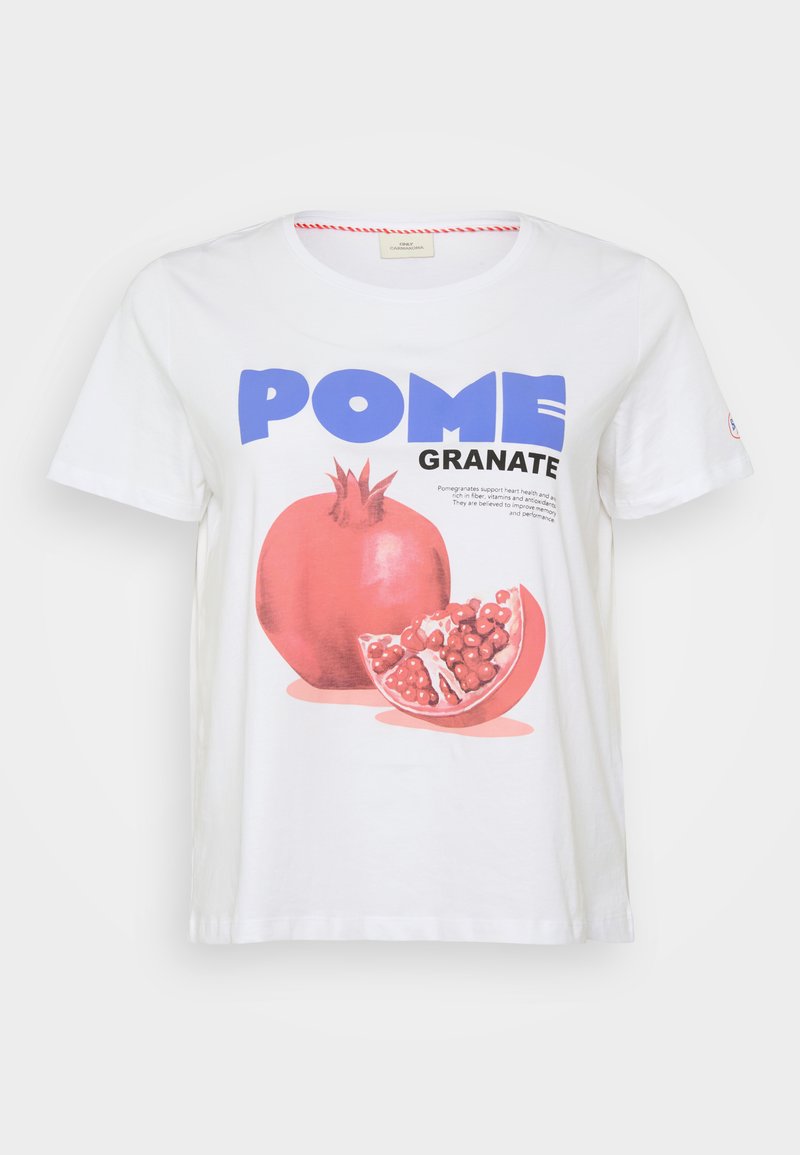 ONLY Carmakoma T-shirt print wit ONLY Carmakoma T-shirt print wit