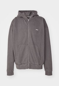LOWERCASE ZIP HOOD UNISEX - Hættetrøje - pigment digital black