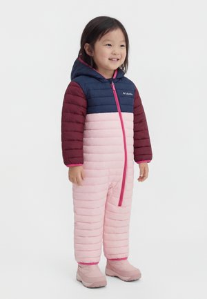 Columbia POWDER LITE II REVERSIBLE - Φόρμα χιονιού - satin pink/coll navy/rich wine