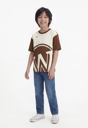 Nike Performance NBA GOLDEN STATE WARRIORS TEE UNISEX - Sportovní tričko - corduroy brown