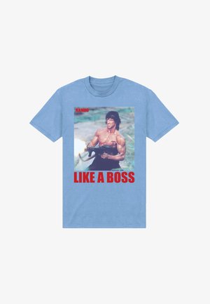 Henry Tiger, RAMBO LIKE A BOSS - T-shirts print - sky blue