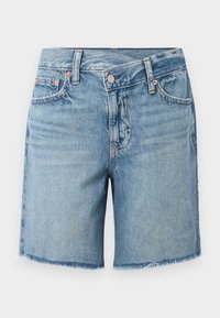 LOOSE BERMUDA CROSSOVER - Jeansshorts - light indigo
