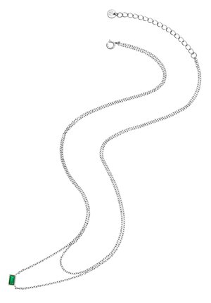 ZIRKONIA  GLANZSTÜCKE MÜN - Halsband - silberfarben