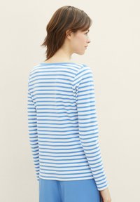 TOM TAILOR DENIM Majica z dolgimi rokavi - blue white stripe