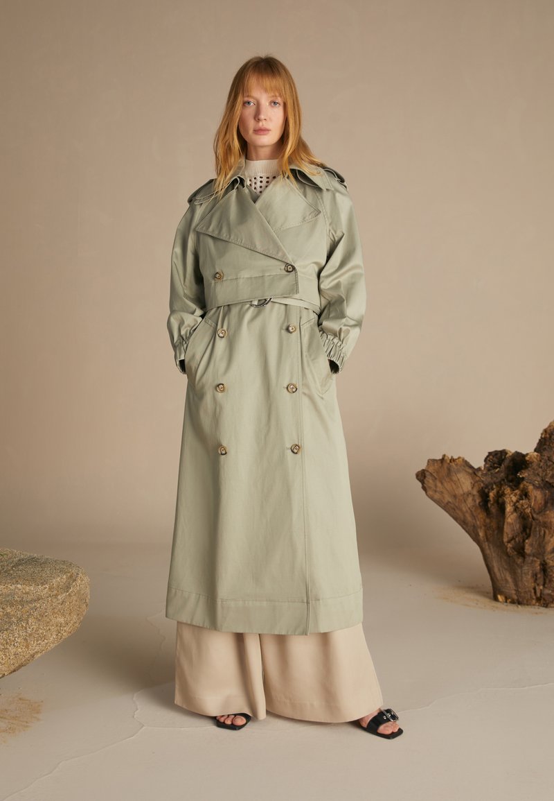 Zign Studio TENCEL ™ 2-IN-1 TRENCHCOAT - Summer jacket - light green