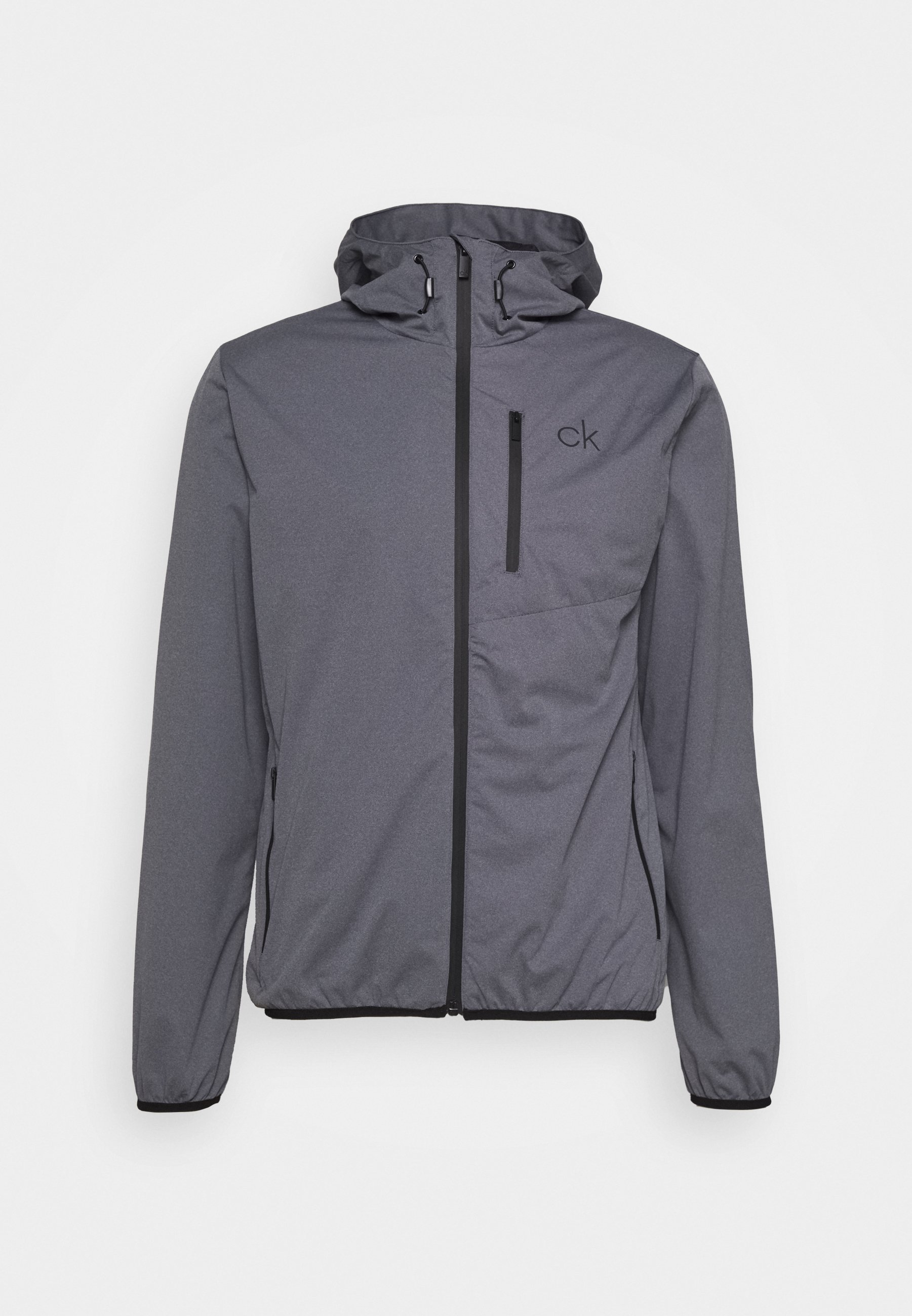 Calvin Klein Golf ULTRON HOODED JACKET - Waterproof jacket - grey marl/grey  