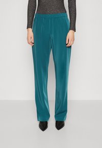 Samsøe Samsøe HOYS STRAIGHT PANTS  - Auduma bikses - atlantic deep