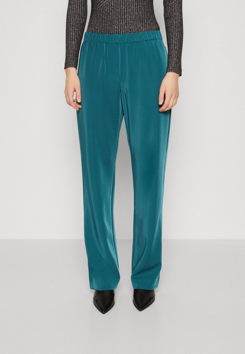 Samsøe Samsøe HOYS STRAIGHT PANTS  - Auduma bikses - atlantic deep