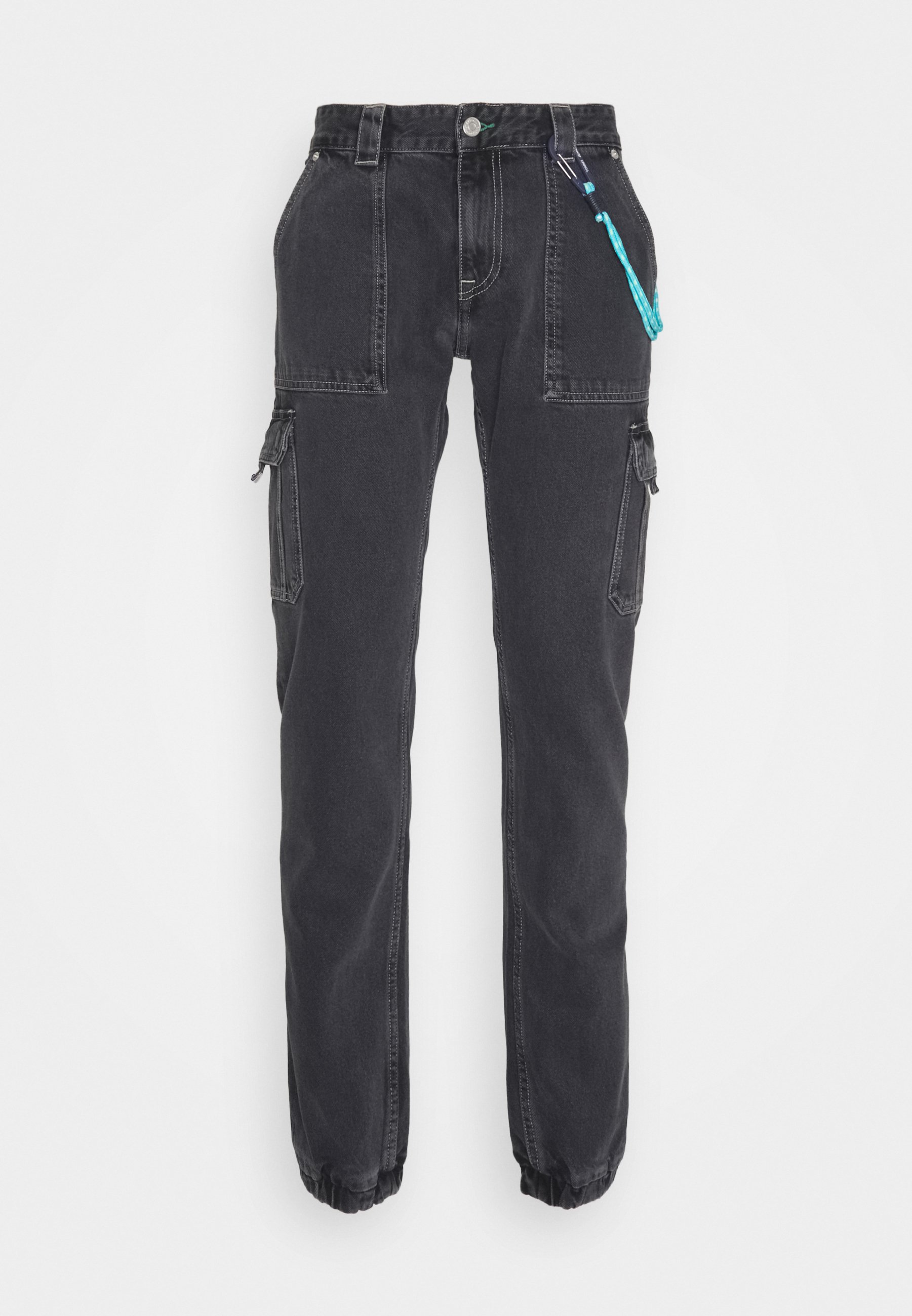 cargo straight leg jeans