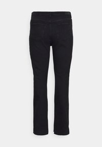 Gina Tricot HIGH WAIST SLIT - Calças de ganga de perna direita - offblack