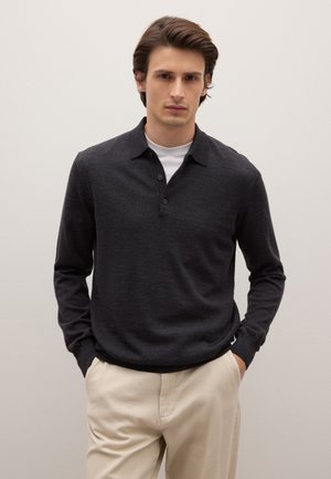 Strickpullover - dark grey marl