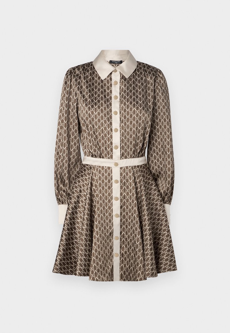 MARCIANO BY GUESS MONOGRAM FLARED - Shirt dress - general brown  