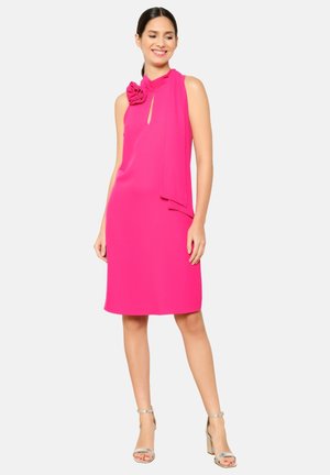 ROSE BROOCH - Day dress - fuchsia