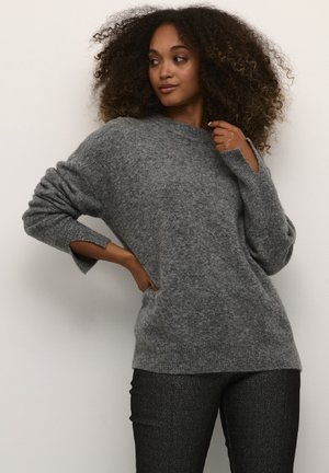 DEBBIE ONECK - Strickpullover - opal gray melange