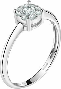 CHRIST Ring - weißgoldfarben