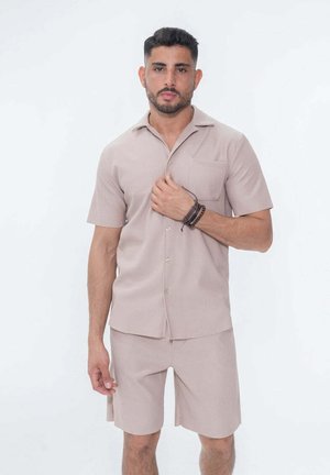 ENSEMBLE UNI SET - Pantalon de survêtement - beige