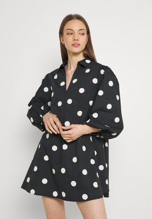 THANYA DRESS - Day dress - bold dot/black