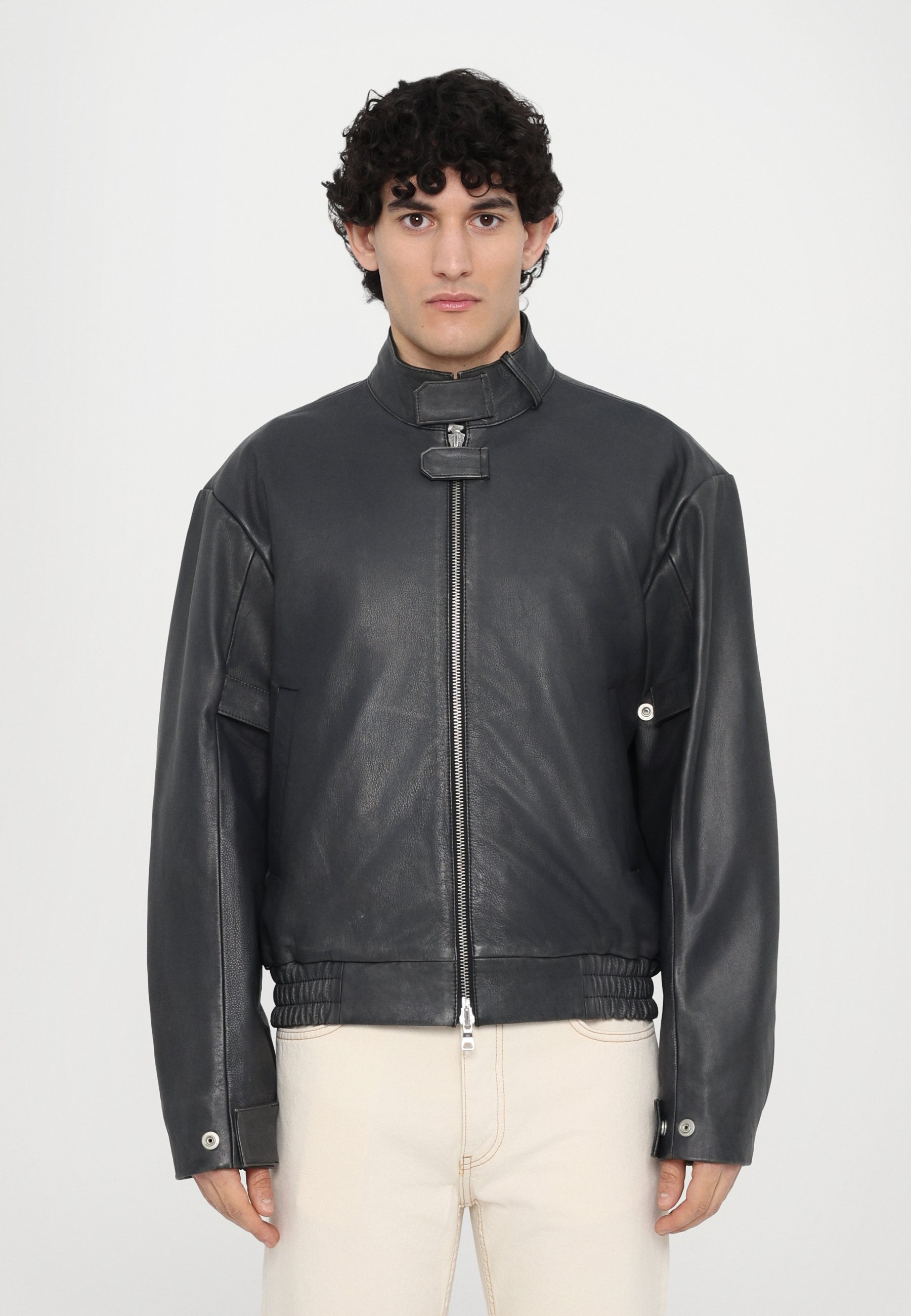 Won Hundred CONAN - Leather jacket - black - Zalando.co.uk