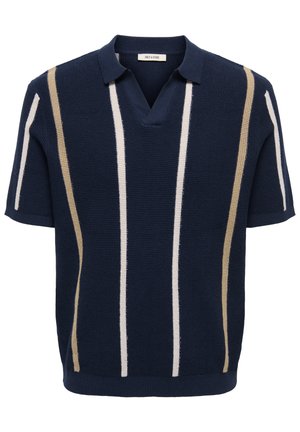 Only & Sons, ONSTRYM LIFE REGULAR RESORT - Polo - dark navy/silver coloured