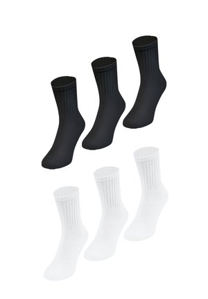 JAKO 6ER PACK GEPOLSTERTE FERSEN- UND ZEHENBEREICH - Sports socks - schwarz weiß