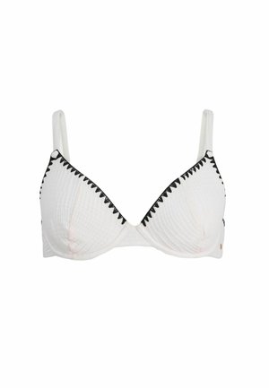 REGULAR FIT - TEXTURED WHIPSTITCH  - Bikini-Top - white