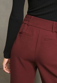 Lipsy WIDE LEG D RING - Kelnės - burgundy red