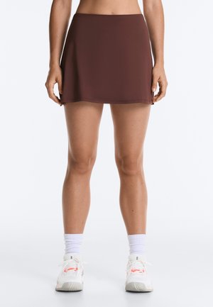 OYSHO COMFORTLUX SHORT SKIRT - A-linjainen hame - brown