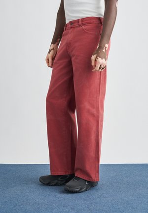 BAGGY STRAIGHT WORK - Τζιν χαλαρής εφαρμογής - garnet