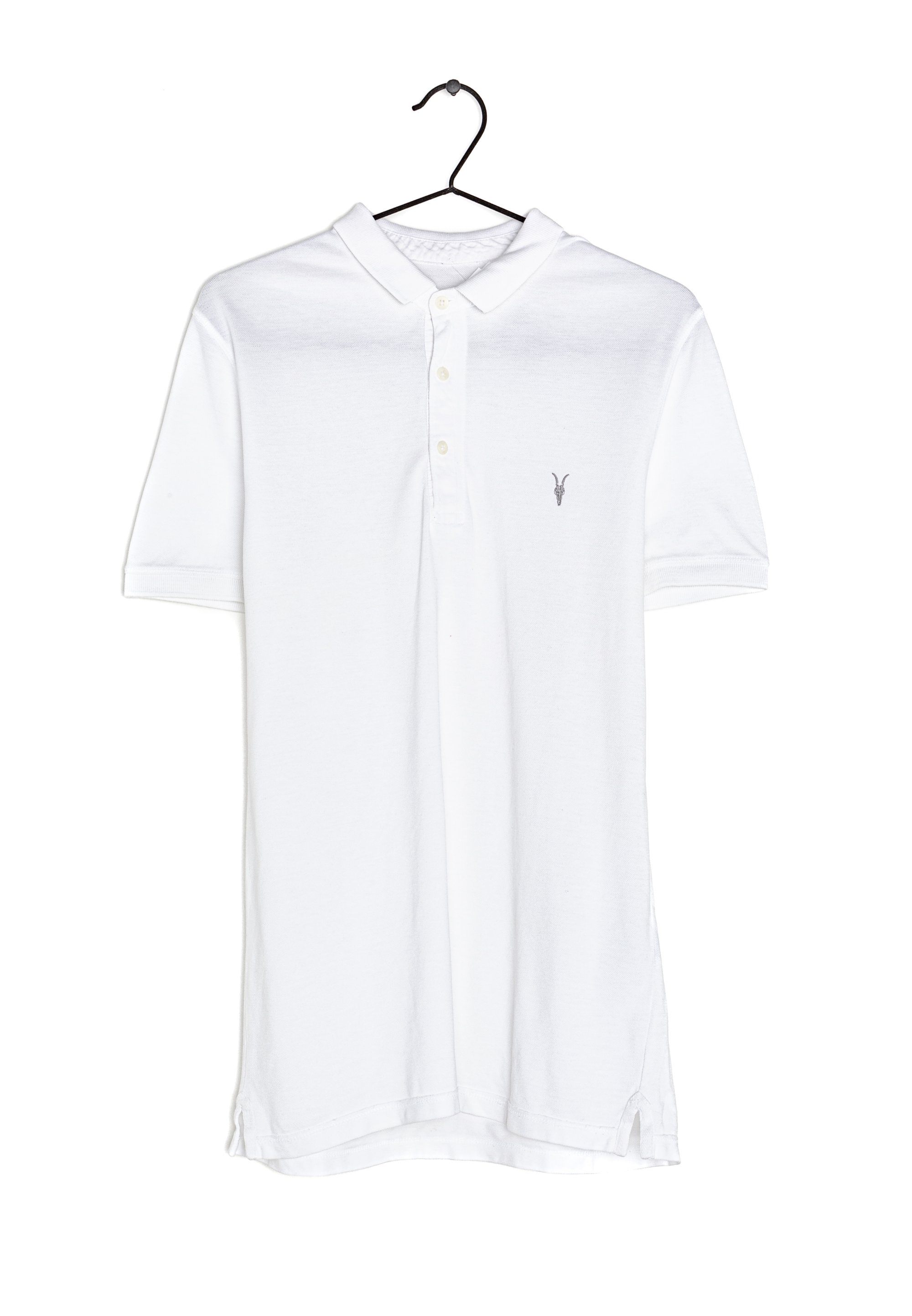 AllSaints Polo shirt white (Pre-owned)