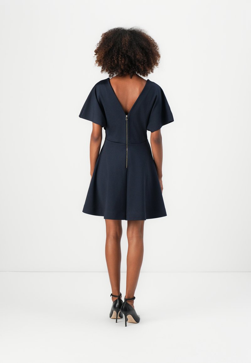 Robe Crayon Ted Baker London Femme - Bleu, Extensible, Manches Courtes, Taille 0
