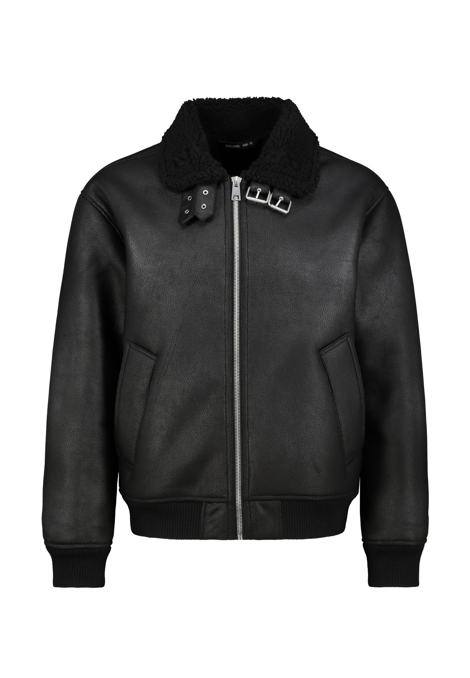 Sublevel Faux leather jacket - black - Zalando