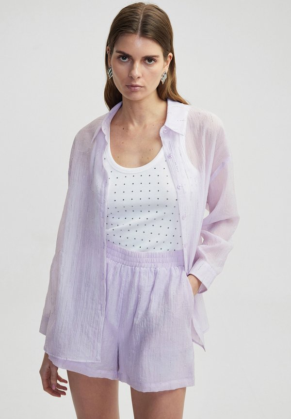 HOTFIX PRINTED - Hemdbluse - lilac