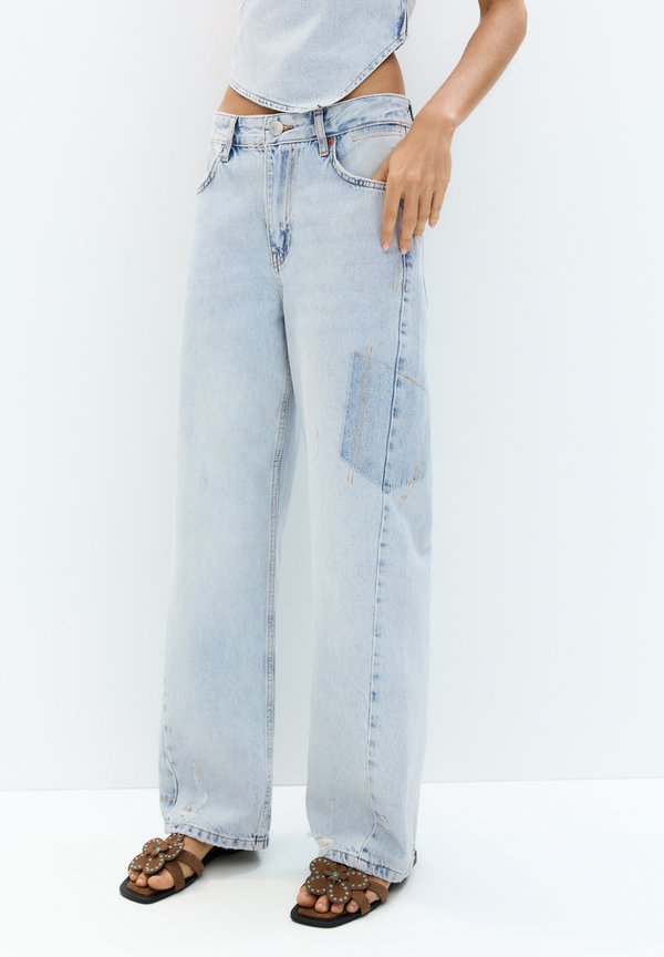 BALLOON PATCHWORK - Jeans Straight Leg