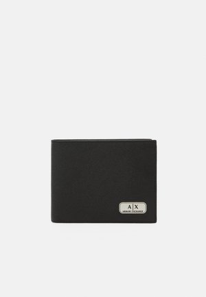 MANS TRIFOLD CREDIT CARD COIN - Maks - nero /black
