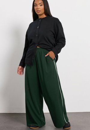 WIDE LEG  - Bukser - dark green