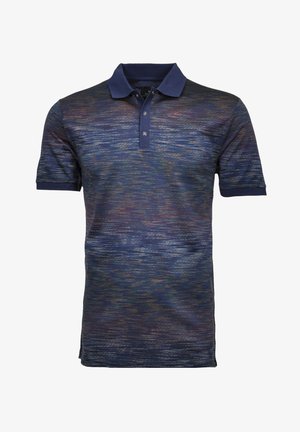 GEMUSTERT - Polo shirt - mottled dark blue